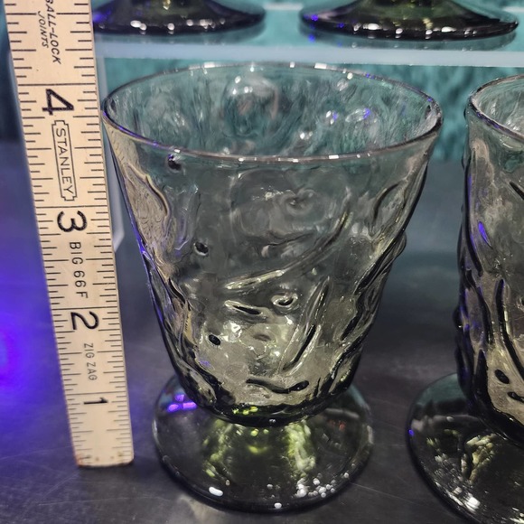 5 Bryce El Rancho Dusk Footed Juice Glasses - Picture 5 of 6
